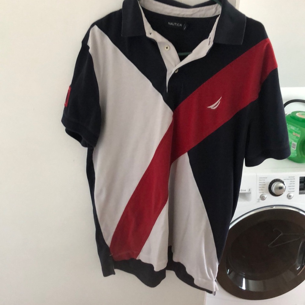 Nautical three button polo